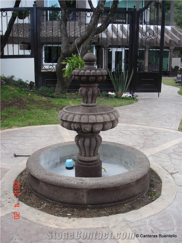 Cantera Cafe Galindo Hand Carved Fountain