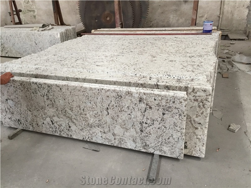 White Spring Granite Kitchen Countertops