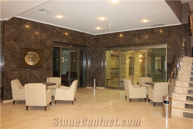 Brown Earth Marble Slabs, Tiles, Polished Marble Floor Covering Tiles, Walling Tiles