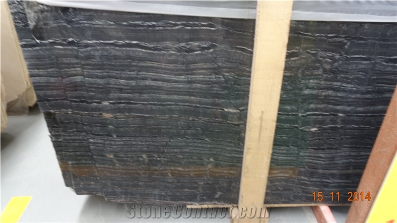 Black Wood Vein Marble ,Black Wooden Marble Tile ,Antique Wooden Marble Slab