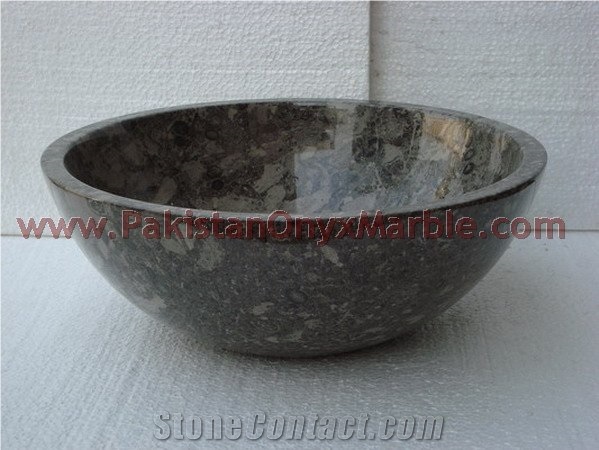 A Grade Oceanic Corel Marble Sinks and Basins, Grey Marble Sinks & Basins