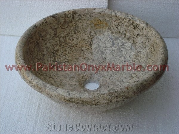Elegance Fossil Marble Sinks and Basins