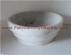 Fine Quality Marble/ Ziarat White (Carrara White) Marble Sinks and Basins