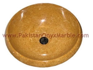 Natural Color Indus Gold (Inca Gold) Marble Sinks Basins, Yellow Marble Sinks & Basins
