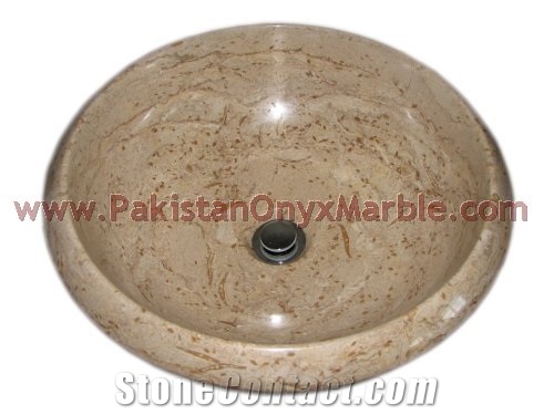 Polished Travera Marble Sinks and Basins