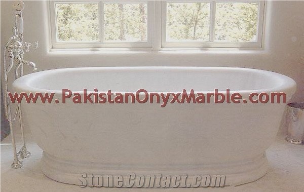 Stylish Beige Marble Bathtubs Collection