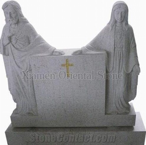 China Bally White Granite Jewish Style Tombstones, Western Style Single Monuments, Cemetery Carving Headstones, Memorial Engraved Tombstones, Natural Stone Gravestones, Custom Tombstone Monument Desig