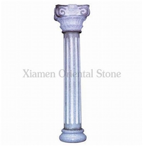 China G603 Granite Roman Sculptured Columns, Outdoor Ionic Columns,Doric Columns, Architectural Columns, Stone Column Bases & Tops