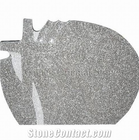 China G623 Granite Cross Carving Headstones,Cemetery Engraved Tombstones,Western Style Monuments,Memorial Gravestones,Custom Tombstone Monument Design