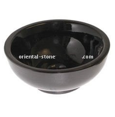 China Granite Bathroom Round Sinks, Stone Vessel Wash Basins, Decoration Oval Wash Sink, Polished Surface Basin, Hebei Black Granite Wash Basins
