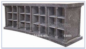 China Granite Cremation Columbarium Design, Cemetery Mausoleum Crypts Design, 48 Niches Columbariums