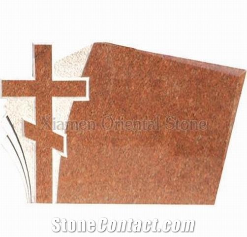China Granite Cross Carving Headstones,Cemetery Engraved Tombstones,Western Style Monuments,Memorial Gravestones, Custom Tombstone Monument Design