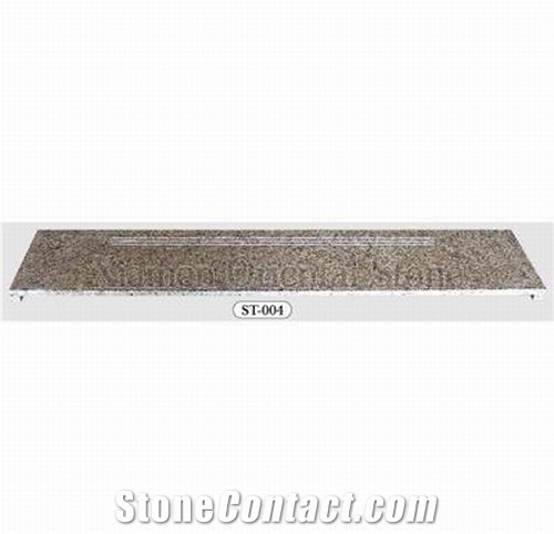 China Granite Outdoor Steps Staircase with Anti-Slide, Indoor Stone Deck Stair, Stair Treads, Stair Riser, Lu Red Granite Stair Treads