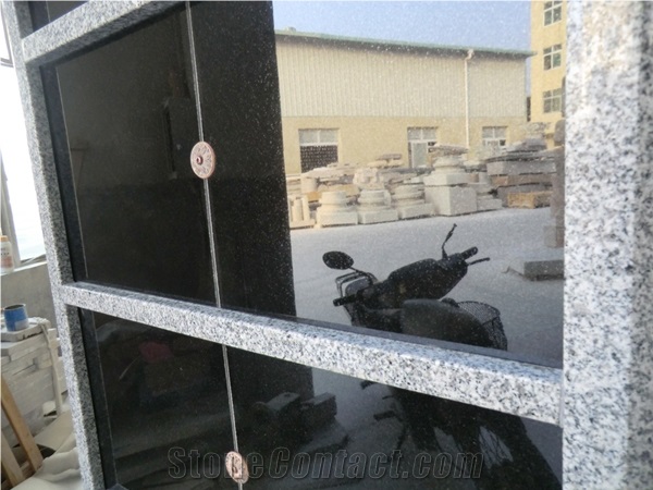 China Grey G603 Granite Rectangle Style Cremation Columbarium