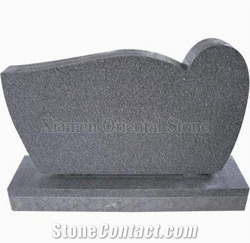 China Grey G633 Granite Polished Engraved Headstones, Cemetery Carving Tombstones, Western Style Single Monuments, Memorial Stone Gravestones, Custom Tombstone Monument Design