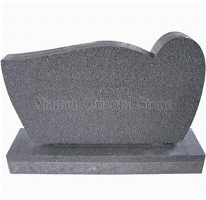 China Grey G633 Granite Polished Engraved Headstones, Cemetery Carving Tombstones, Western Style Single Monuments, Memorial Stone Gravestones, Custom Tombstone Monument Design