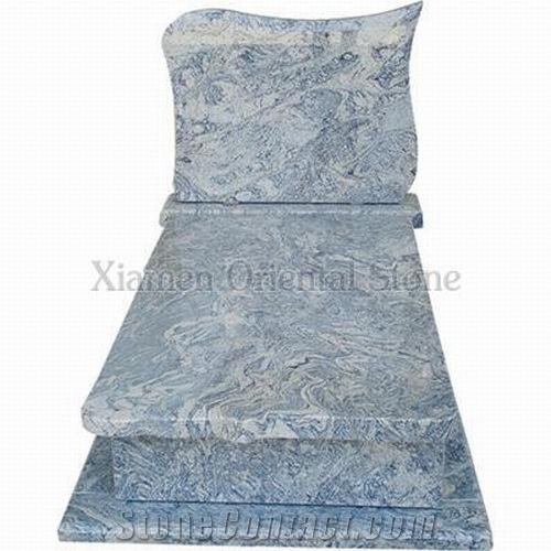 China Juparana Granite Cemetery Carving Tombstones, Western Style Monuments, Natural Stone Single Gravestone Engraved Headstones, Custom Memorial Tombstone Monument Design