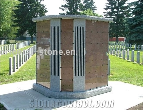China Red Granite Irregular Cremation Columbarium Design, Grey Granite Mausoleum Crypts Design, Niches Columbariums