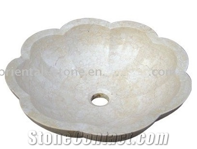 China White Marble Oval Sink, Natural Stone Carved Basins for Bathroom, Sculpture Sinks, Guangxi White Marble Sinks & Basins