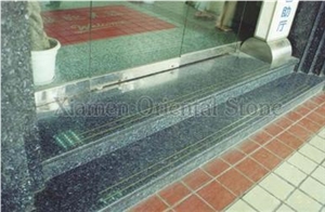 Granite Outdoor Steps Staircase, Building Stone Stair Riser, Indoor Deck Stair, Green Stones Stair Treads