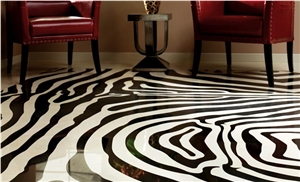Waterjet Marble Inlayed Flooring Projects