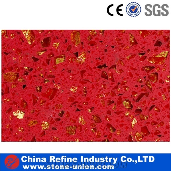 Artifical Quartz Stone Tile & Slab China Red Quartz Stone Engineered Stone,Poblished Quartz Stone, Solid Surface Quartz,China Quartz Countertop