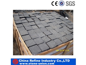 Best Price Zhangpu Black-Cube Stone , Chinese Black Stone Floor Covering & Floor Tile & Black Paving Cube Stone & Natural Stone Surface