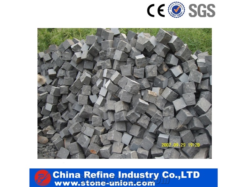 Best Price Zhangpu Black-Cube Stone , Chinese Black Stone Floor Covering & Floor Tile & Black Paving Cube Stone & Natural Stone Surface
