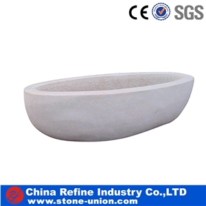 Comfortable White Bath Tubs China White Marble
