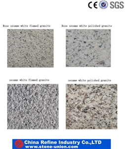 Flamed Sesame White Granite Tiles & Slabs, Indoor and Outdoor Floor Tiles,China Grey Granite,China Sardinia,Crystal Grey,G603,Gamma Bianco,Gamma White