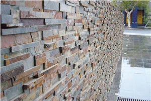 Multicolor Slate China Building Cultured Stone Wall Cladding