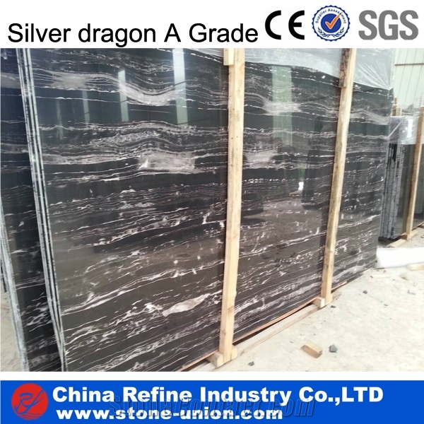 Silver Dragon Polished White Marble Slab, China Black Marble,China Nero Portoro Marble,Silver White Dragon Marble,Silver Portoro Marble