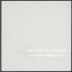 China White Fine Grain Quartz Stone Engineered Stone