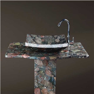 Gatherstones Granite Pedestal Sinks & Basins, Round Sinks, Wash Bowls