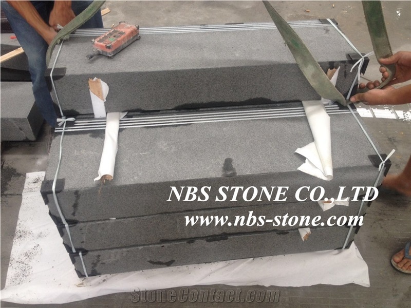 Shanxi Black Granite Kerbstones, Road Stone, Side Stone