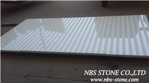 White Artificial Granite Tile & Slab for Wall & Floor