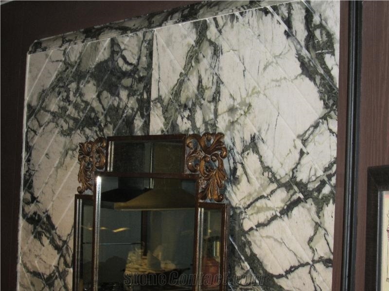 Arabescato Marble China Steps, Green Marble Steps