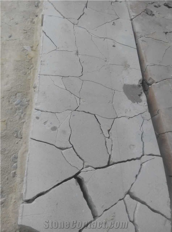 Irregular Sand Blast White Sandstone Pavers