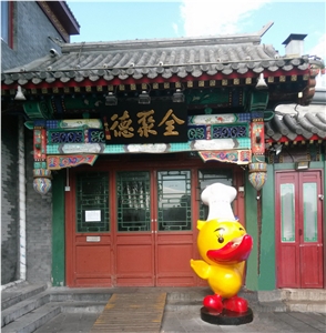 Traditional Old Clay Grey Roof Tiles Chinese Accessory Restaurant