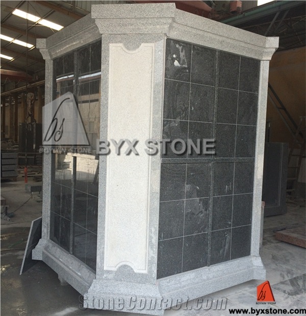 Dark Grey Granite Stone Columbarium / Columbaria