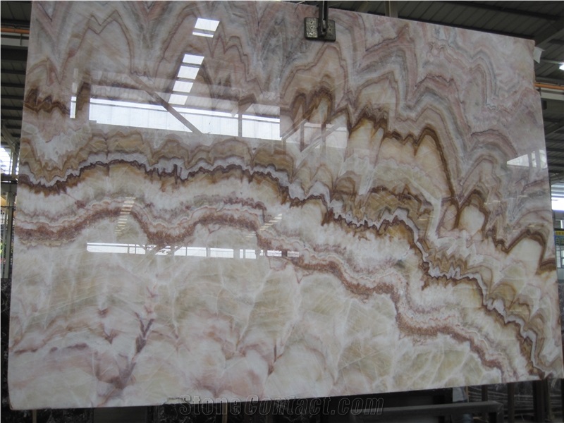 Natural Onyx Buddha Image Slabs, Onyx Covering, Onyx Wall Covering