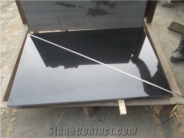 China Popular Cheap Hebei Absolute Nero Black Polished Granite Floor Wall Covering Tiles & Big Slabs, Natural Building Stone Skirting, Quarry Owner Competitive Prices