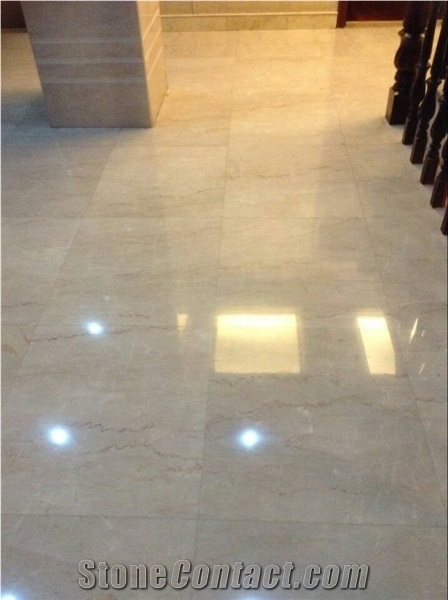 China Popular Cheap Mary Light Beige Marble Polished Slabs & Floor or Wall Covering Tiles, Hotel, Shopping Mall, Villa Project Bathroom, Living Room, Lobby Use, Natural Building Stone Decoration