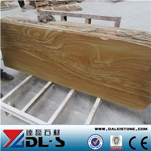 China Yellow Sandstone Slabs & Tiles Price for Countertop or Cladding