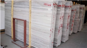 Crystal White Wooden Marble Big Slab Polished Price,Luxary Indoor Decorative Stone.