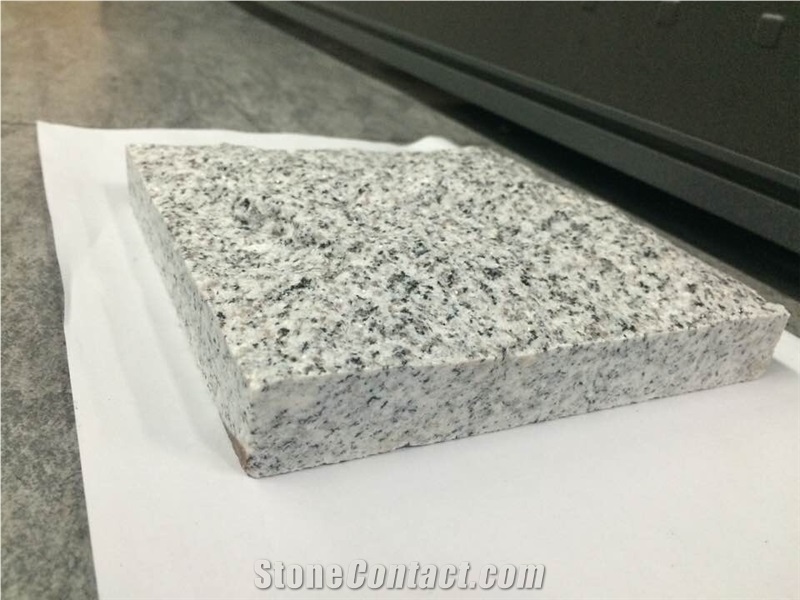 G603 Light Grey Granite Mushroom Stone Tiles, China Cheap Granite Mushroom Wall Cladding, Light Grey Granite Mushroomed Cladding