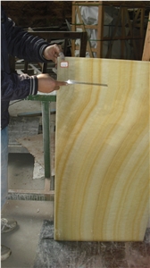Honey Onyx Slabs Wall Panel, Translucent Onyx Composite Glass Laminated Panel, Onyx Panel for Hotel Wall Background