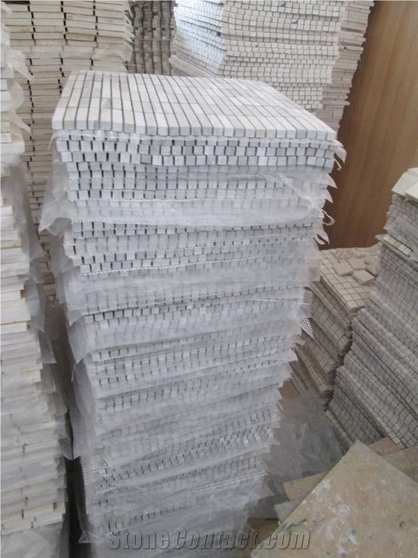 Natural Grey Marble Light Emperador Marble Mosaic 12x12 Honed Price