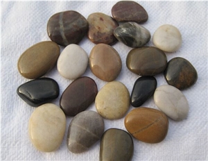 Natural Mixed Color River Pebble Stone High Polished Super Grade Luxary Indoor Decoative Stone Landscape Stone