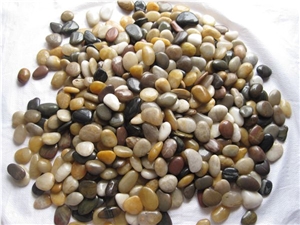 Natural Mixed Color River Pebble Stone High Polished Super Grade Luxary Indoor Decoative Stone Landscape Stone